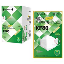 웰킵스 프리미엄 미세먼지황사마스크 대형 KF80, 25개입, 1개, 화이트