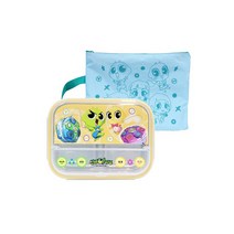 신비아파트 케이스식판 도시락 가방 세트, 혼합색상, 스텐식판 + 뚜껑 + 파우치