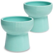 모나지오 반려동물 버티컬라인 도자기 식기, 민트