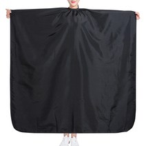 투데이리빙 방수 커트보 염색보 미용시 가운 R79011B, 블랙, 1개