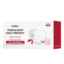 쿤달 데일리 프로텍트 비말차단 마스크 KF-AD, 55개입, 1개