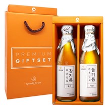 대현상회 저온 압착 국산 참기름 350ml + 들기름 350ml 세트, 1세트