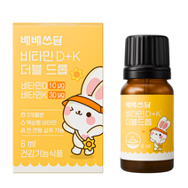 배배쓰담 비타민 D+K 더블 드롭, 1개, 6ml