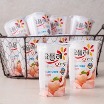 요플레 오프룻 복숭아, 180ml, 10개