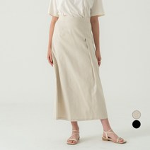 ELLE PARIS 코튼 미디 스커트