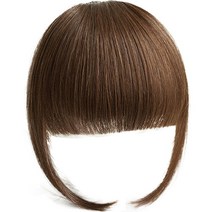 하이유니 풀 뱅 앞머리 헤어피스, 라이트브라운, 1개