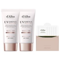 달바 워터풀 톤업 선크림 SPF 50+ PA++++ 50ml x 2p + 밸런싱 비건 젤 클렌저 15ml 세트, 1세트