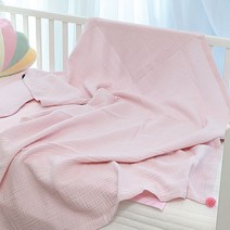 화모 3중직 거즈 유아동이불 L, 핑크