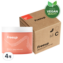 프리업 브라이틀리 스마일 비타 패드 180ml, 80개입, 4개