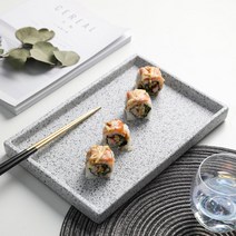 진심디자인 대리석 다용도 트레이 직사각, 혼합 색상, 1개