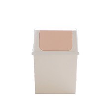 와이드 푸시 휴지통 적층형 30L, 핑크, 1개