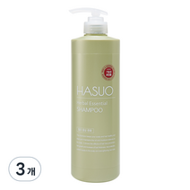 하수오 허벌 에센셜 모발강화 샴푸, 750g, 3개