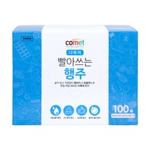 코멧 빨아쓰는 다목적 행주 40cm x 30cm, 100매, 1팩