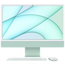 Apple 2021 아이맥 24, 그린, M1, Apple M1 8 core, SSD 512GB, 8GB, Retina 4.5K, Gigabit Ethernet, MGPJ3KH/A, 기본형