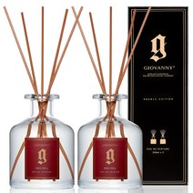 GIOVANNY 더블에디션 차량용 디퓨저 250ml x 2p + 쇼핑백, 로즈스펠, 1세트