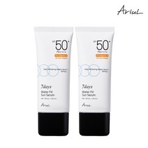 아리얼 세븐데이즈 워터핏 선 세럼 SPF50+ PA++++, 2개, 35ml