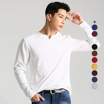 업클라스 맨즈 V슬릿 긴팔 티셔츠 a081
