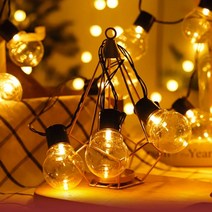 애플도어 캠핑 파티 라이트 5m 20등 USB, 난방투명