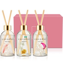 코코도르 하바리움 디퓨저 200ml 3종 세트, B호 블랙체리+양재동 꽃시장+편백, 1세트