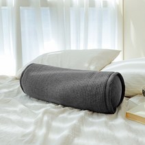 베고자니 면 줄누빔 충무 원형 메밀 베개, 워시드 그레이