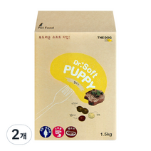 더독 자견 닥터소프트램 프리미엄 소프트 사료, 1.5kg, 2개
