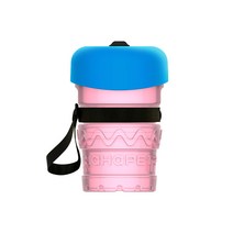 [강아지휴대용접이식물통] 하하펫 반려견 실리콘 물병, 핑크, 1개