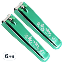 세븐스타 프리미엄손톱깎이 대형, 그린, 6개