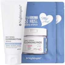 나이팅게일 클렌징 폼 마일드 애씨드 140ml + 클렌징패드 마일드 애씨드 20p, 1세트