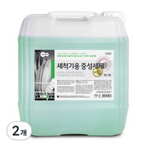 세제몰 세척기용 중성세제 프리미엄, 18.75L, 2개