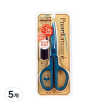 PLUS 핏트컷커브 프리미엄 가위 SC-175STN, 블루, 5개
