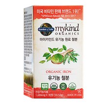 마이카인드 유기농 철분, 30정, 1개