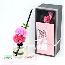 도시정원 조화 비누카네이션 디퓨저 세트, 핑크