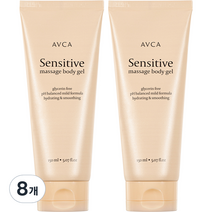아브카 센서티브 수용성 나이트 저자극 마사지 바디젤 무향, 8개, 150ml