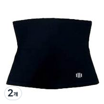 핏분 부분땀복 허리복대 FB-WCP01, 2개, 블랙