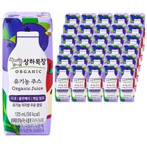 상하목장 유기농 주스 사과블루베리케일, 72개, 125ml