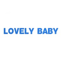 와니데코_접착이니셜 _LOVELY BABY, 블루