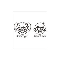 디자인수풀 캐릭터스티커 클래스 스마트, 블랙