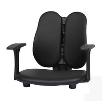 체어클럽 G110 듀얼좌식의자 팔걸이형 메쉬원단, 블랙