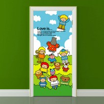 뭉키데코 에어프리 아트도어 시트지, 맑은하늘 숲속에서 놀아요~