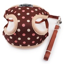 키즈본 패턴 애견하네스 초코/1 PYW9080, M, 1개