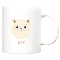 TBL 디자인 캐릭터 머그컵, 고양이, 1개