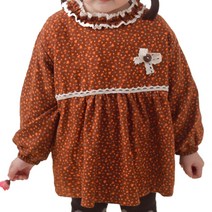 케이코퍼레이션 어린이 앞치마가운 모네32 사이즈1, 브라운, 1개