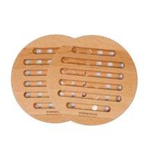 홈앤하우스 너도밤나무 냄비받침 2P, 2개입