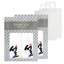 송월타월 설자수 수건 2p 선물세트 + 쇼핑백, 흰색, 2세트