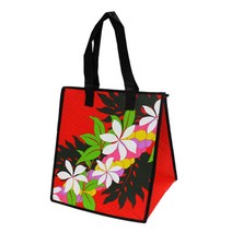 트로피컬페이퍼가든 피크닉 보냉백 팜팜레이 레드, 1개