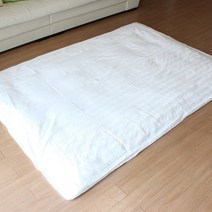 바이데코 호텔식 샤틴 토퍼 커버, 화이트