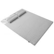 벨라지오홈 빨아쓰는 퓨어텍스 순면 매트리스 + 커버, 그레이