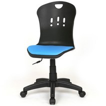 체어포커스 킹스 회전의자 KS800-RT, 바디(블랙), 방석(블루)