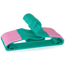 데코 라운드 논슬립 어린이 옷걸이, 민트, 50개입