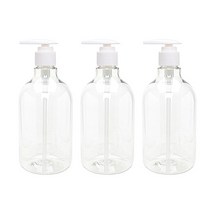 병도매닷컴 DN750 투명용기 + 디스펜서, 206흰색, 3개입